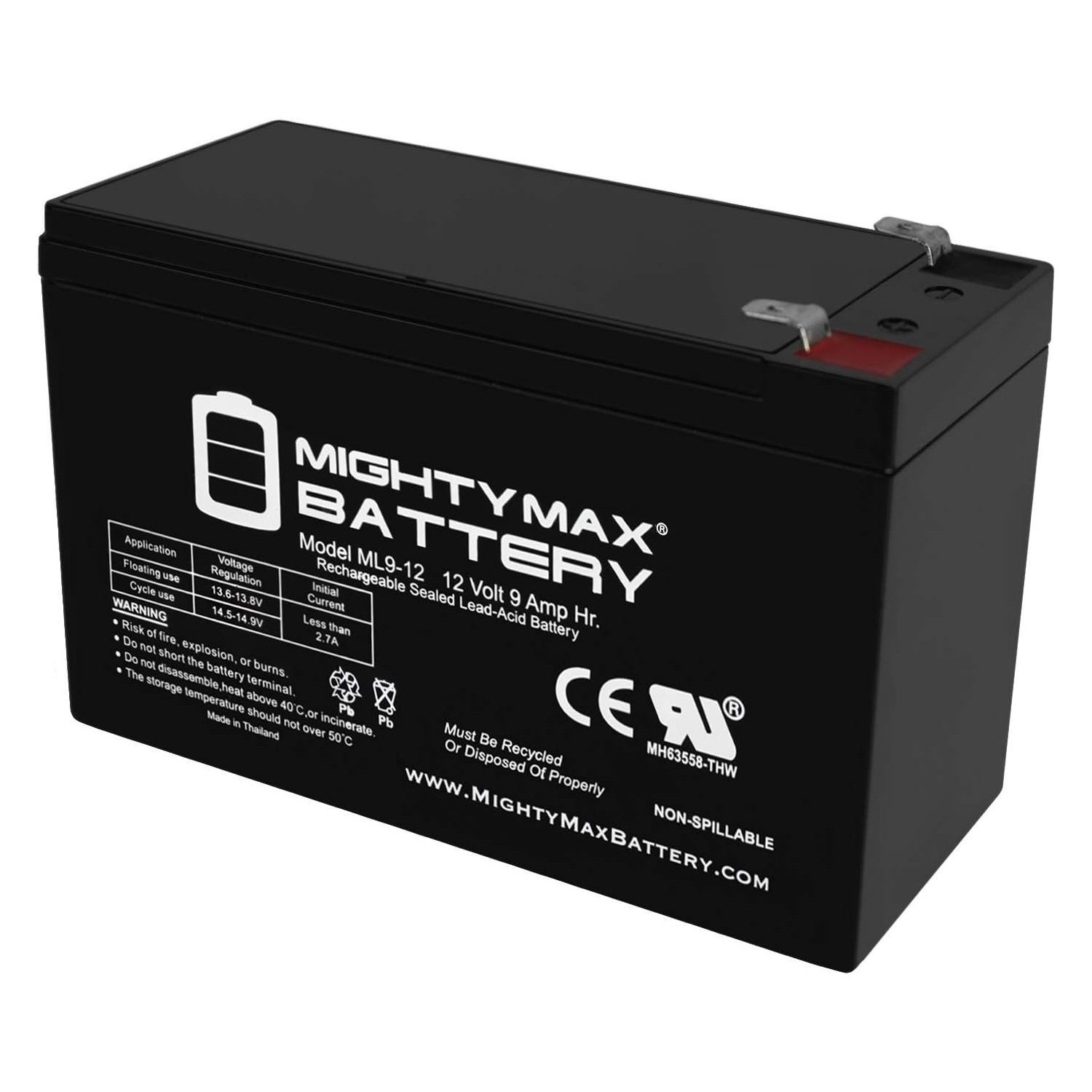 Mighty Max 12V 9Ah SLA Replacement Battery for Generac XP8000E Generator