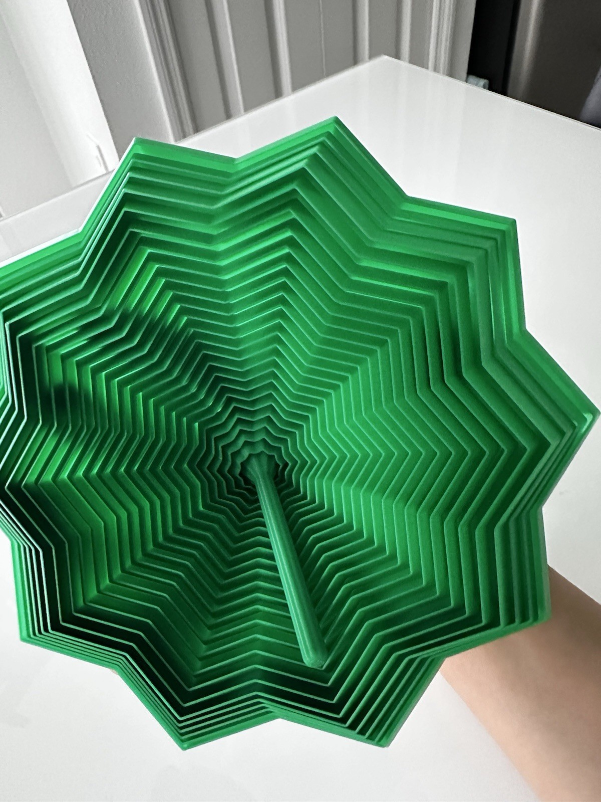 Green 3D Spiral Sensory Toy – Stress Relief & Focus Fidget