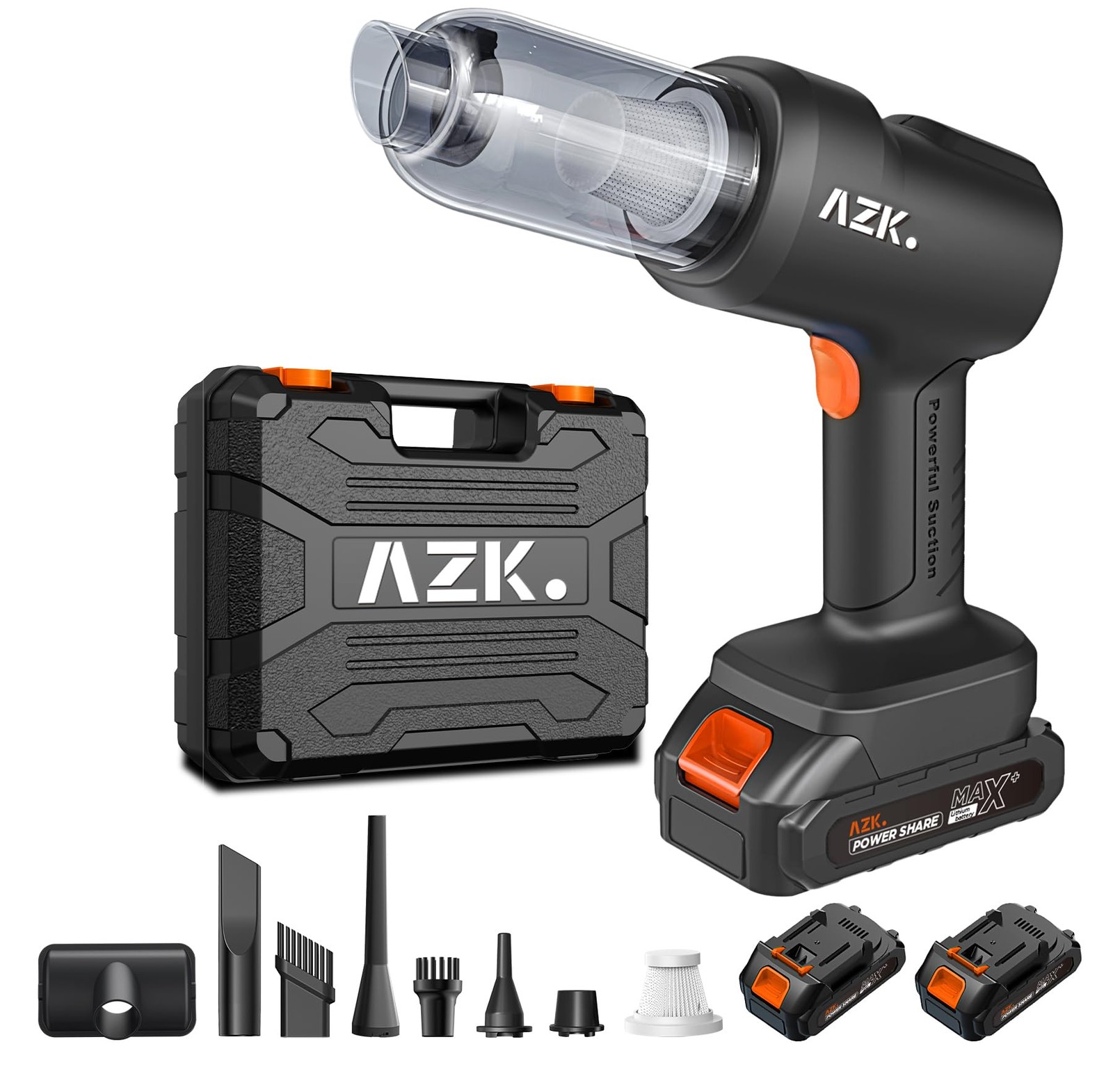 Car Vacuum Portable Cordless,36500Pa High Power Suction & Blower,Wireless Han…