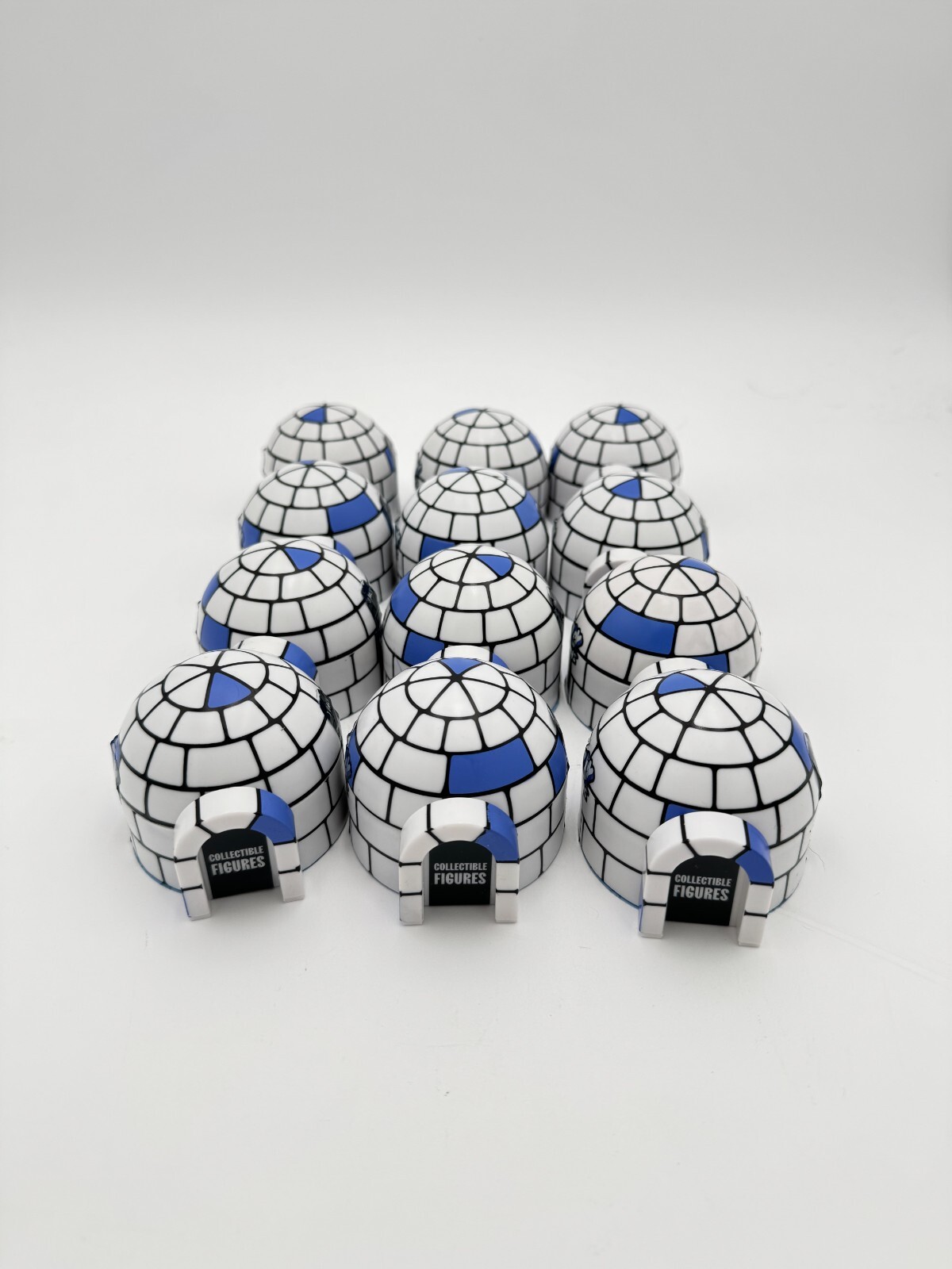 Lot of 12 – Pudgy Penguins Igloo Collectible Figurines with Trait Codes