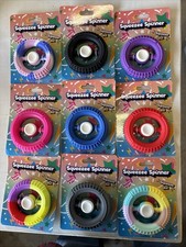 9 Squeezee Spinner Fidget Anxiety Calming Toys NEW Assorted Colors Therapy Kids