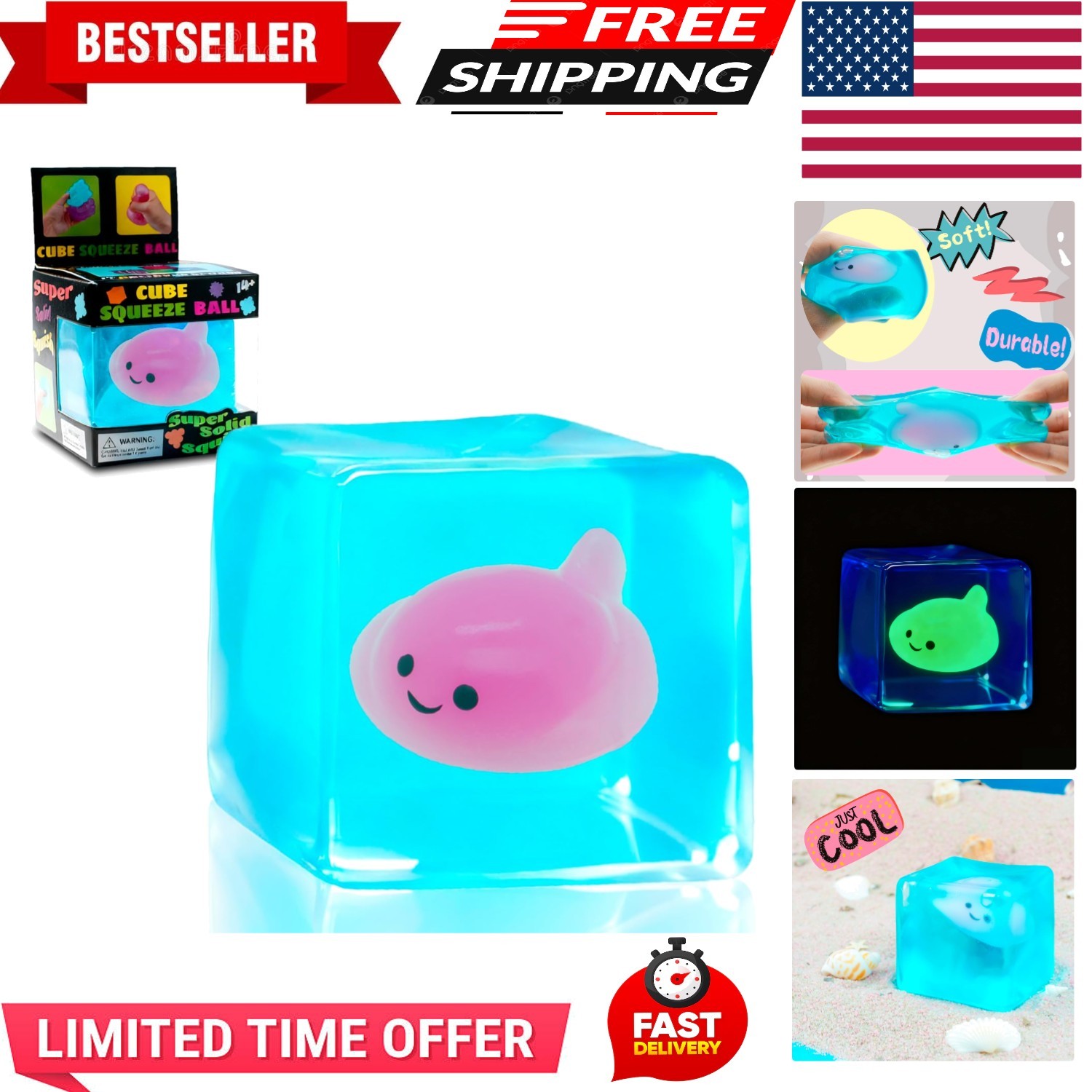 Stress Cube Fidget Toys Adults – Sensory Toys for Kids with Autism Stress Bal…