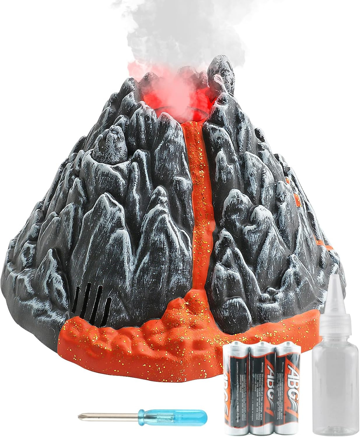 Volcano Toy for Kids Mist-spouting Volcano Model with Dinosaur Sounds