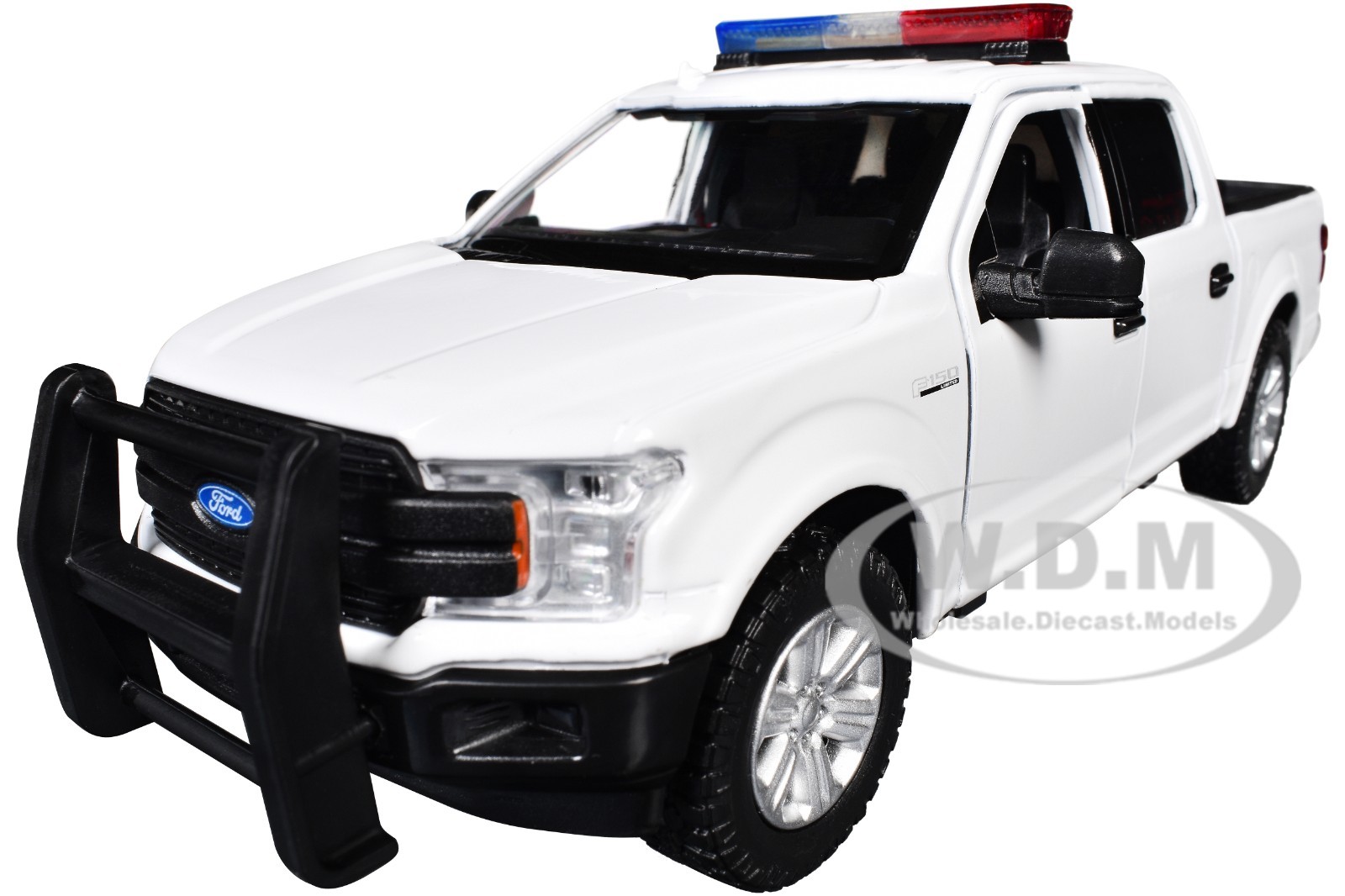 2019 FORD F-150 LARIAT WHITE LIGHTS & SOUNDS 1/27 DIECAST BY MOTORMAX 79542