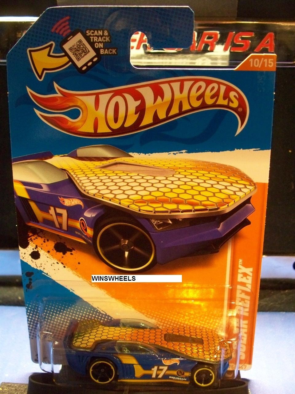 2012 HOT WHEELS #75 -1 SOLAR REFLEX BLU O5SP 😍💎AMER CARD