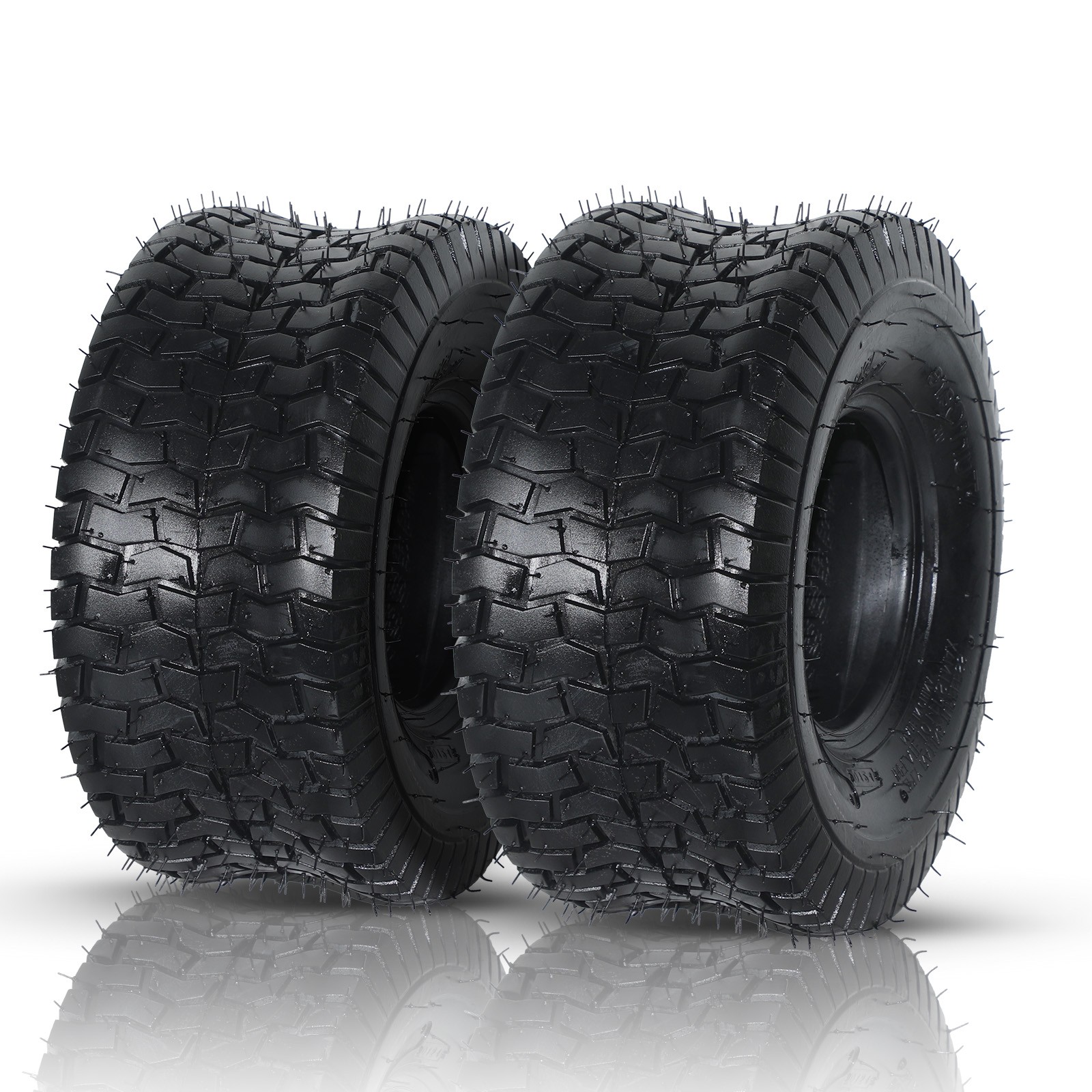 Two 15×6.00-6 15×6-6 15x6x6 Lawn Mower Garden Tractor Turf Tires 2 Ply Rated