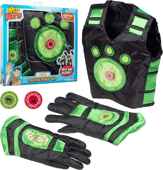 Wild Kratts Creature Chris Power Suit Costumes for Child, Little Boys Large