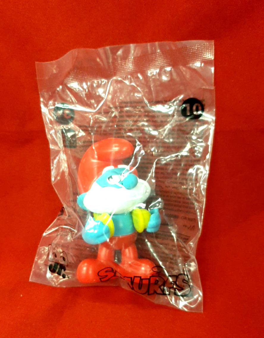 2025 BURGER KING SMURFS KIDS’ MEAL TOY – PAPA – TOY #10 – NEW IN BAG