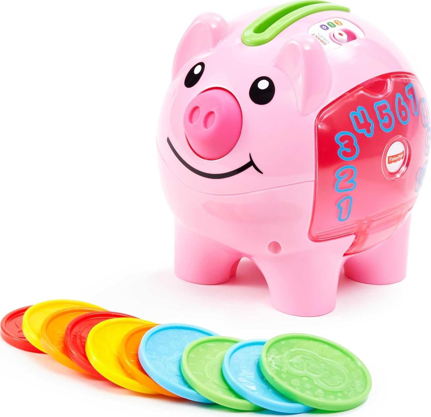 Fisher-Price Laugh & Learn Smart Stages Piggy Bank for Infants 6+ Months