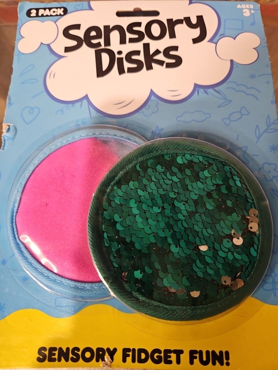 Sensory disks. Sensory Fidget Fun 3+