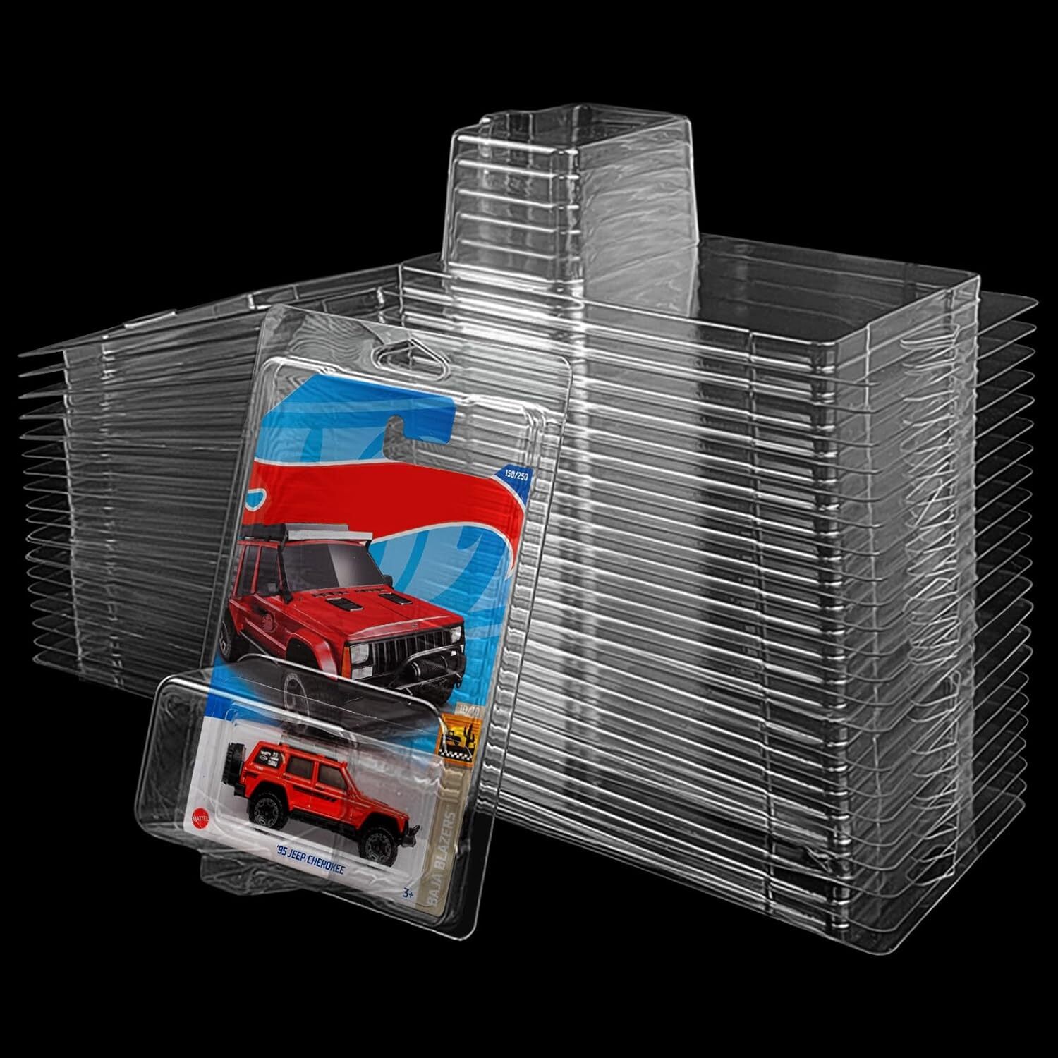 12Pack Clear Protector Case Plastic Display For Hot Wheels & Matchbox Basic Cars