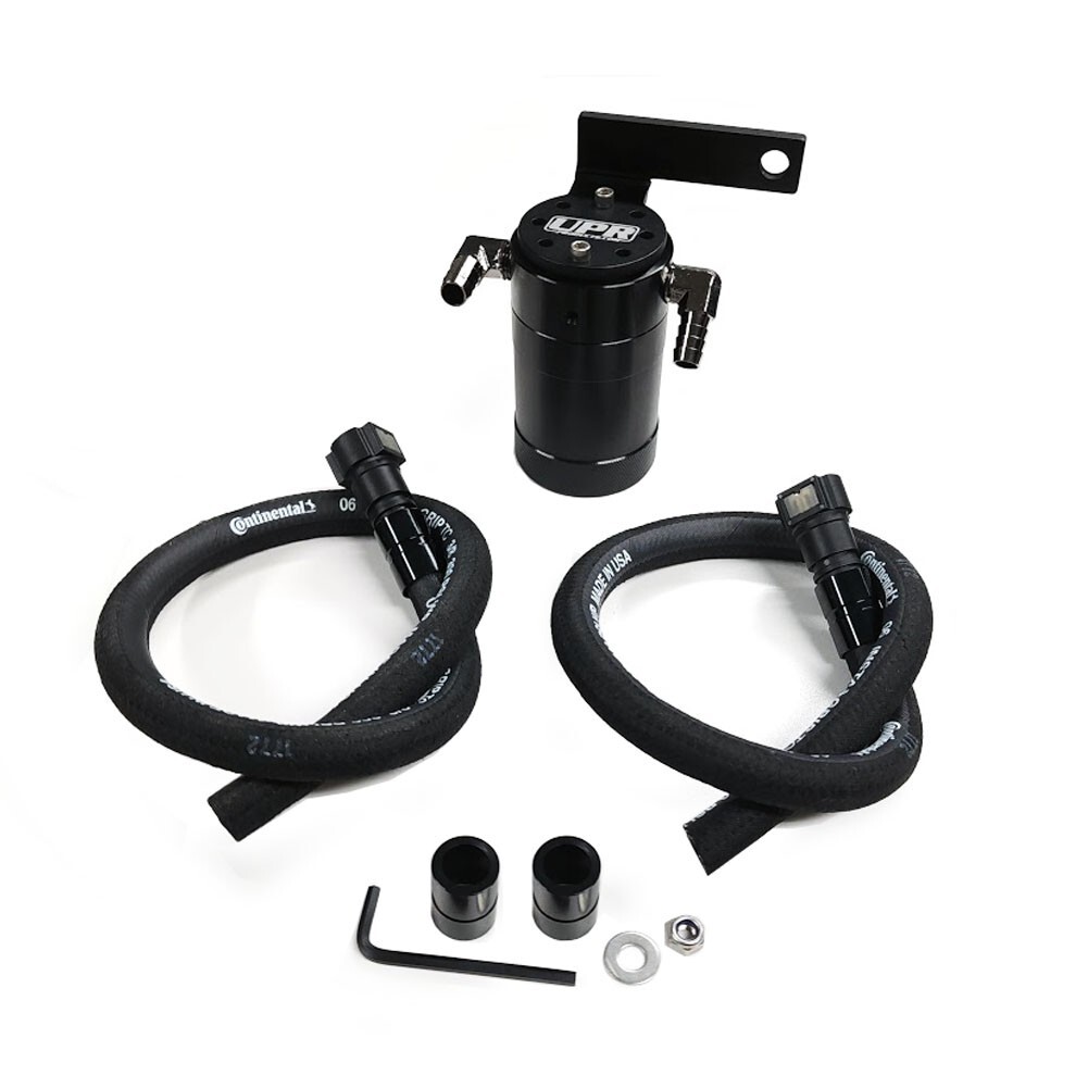 UPR Billet Oil Separator Braided Hose Fits GM Trucks 19-23 5.3 6.2