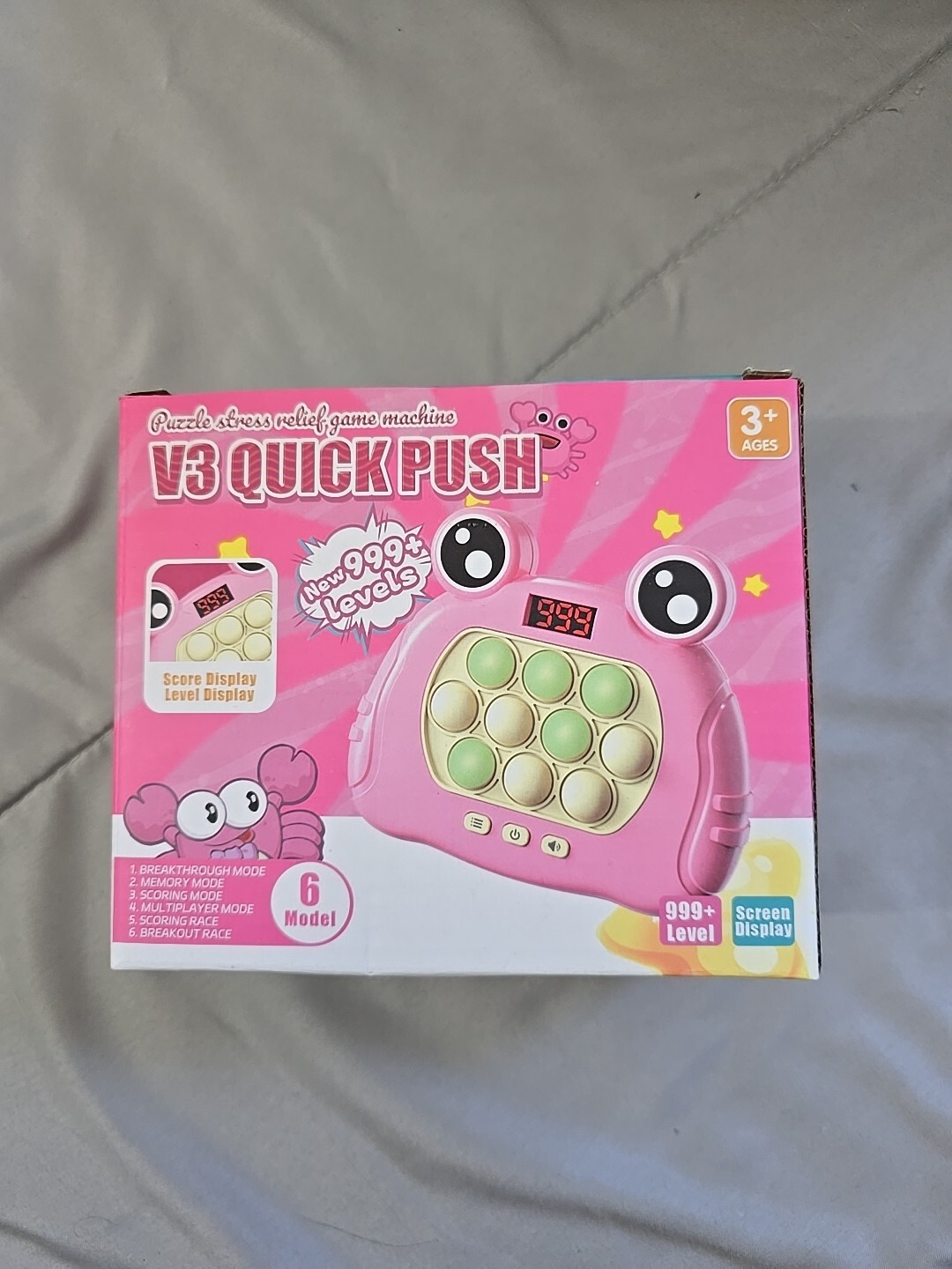 New Fidget Toys, Sensory Toys, Stress Relief Puzzle Game Machine, Kids & Adults