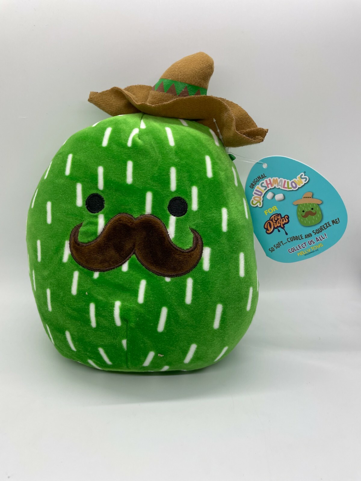 SQUISHMALLOW 7″ MARCELLUS THE CACTUS WITH MUSTACHE TOY DROPS EXCLUSIVE PLUSH