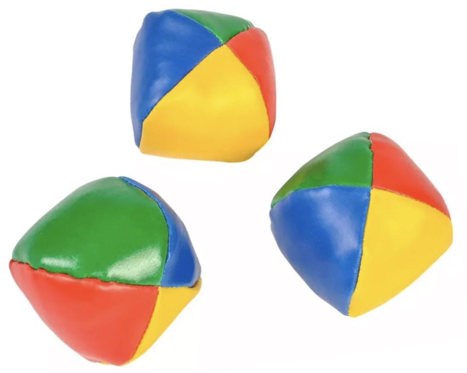 Set of 3 LEARN TO JUGGLE BALLS Juggling Bean Bag BALL w/ INSTRUCTIONS