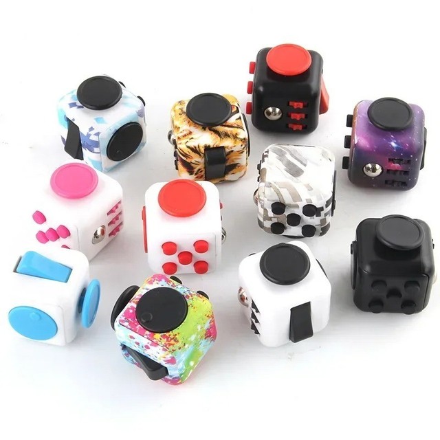 1pc Fidget Cube Hand Spinner Stress Relief Sensory Toy for Kids and Adults – NEW