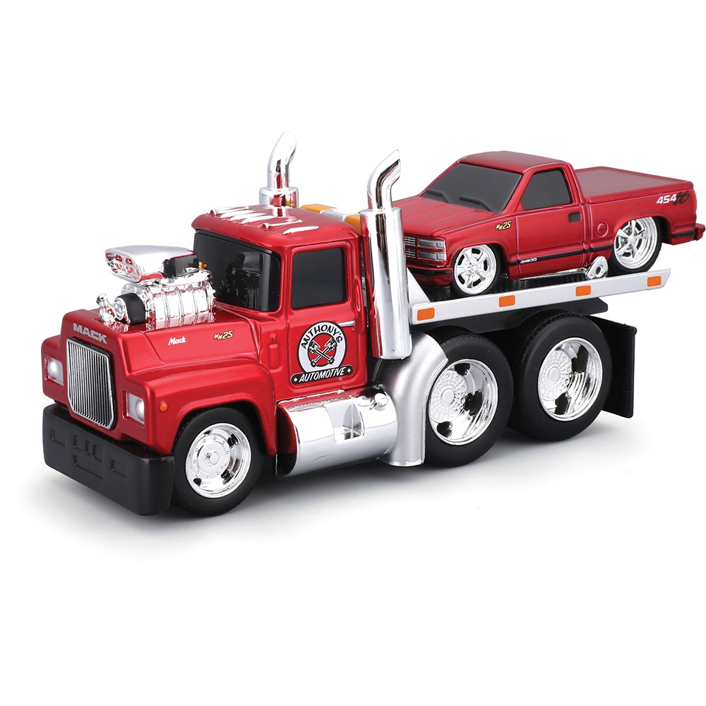 1980 MACK R685ST Flatbed & 1993 Chevy 454 SS – Muscle Transports