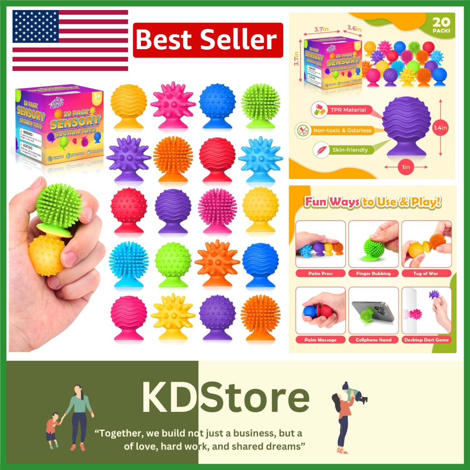 20 Pack Sensory Fidget Toys for Kids & Adults Calm Down Stress Relief