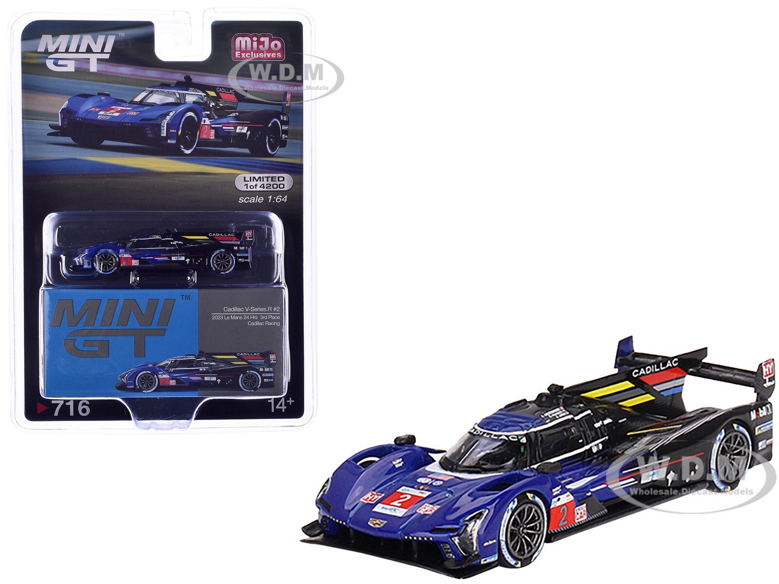 CADILLAC V-SERIES.R #2 3RD PL. 24H OF LE MANS (2023) 1/64 BY MINI GT MGT00716