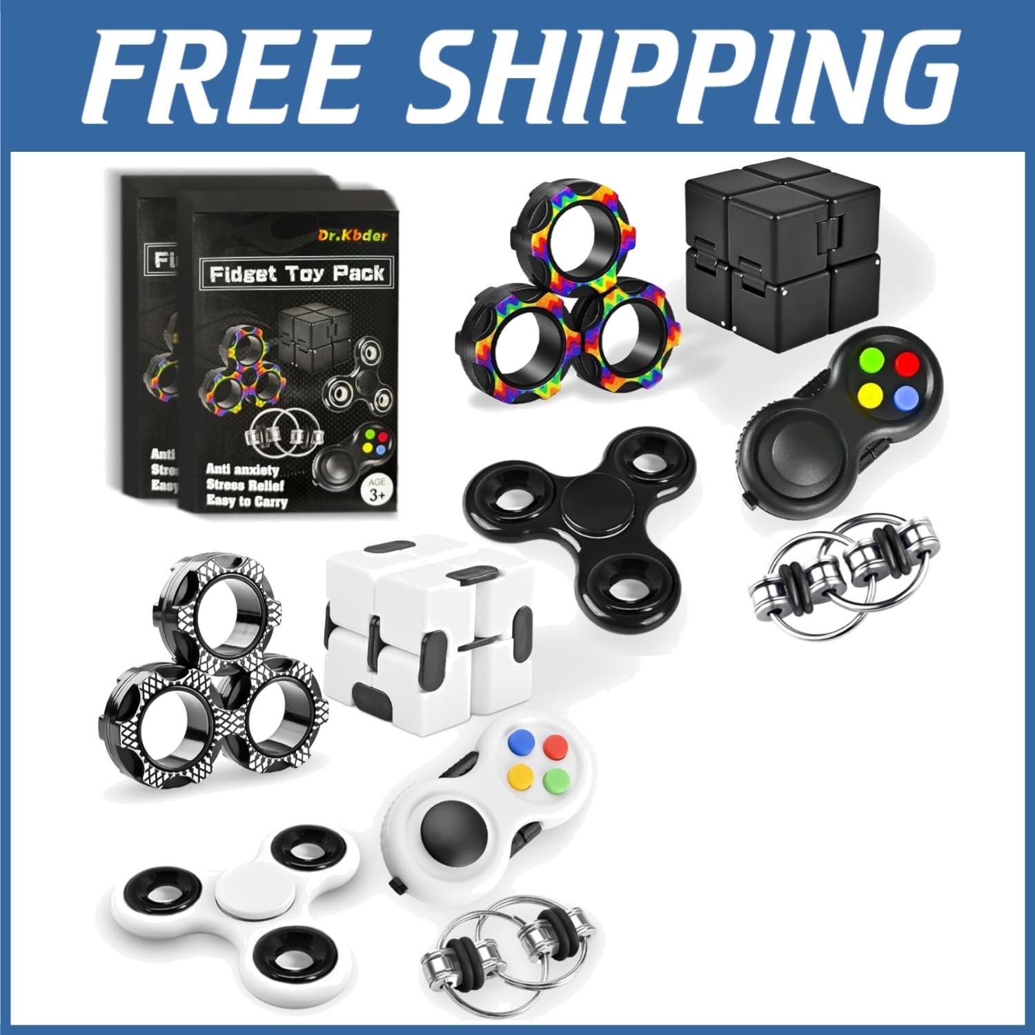 Quiet Fidget Toys Set – Focus & Sensory Development