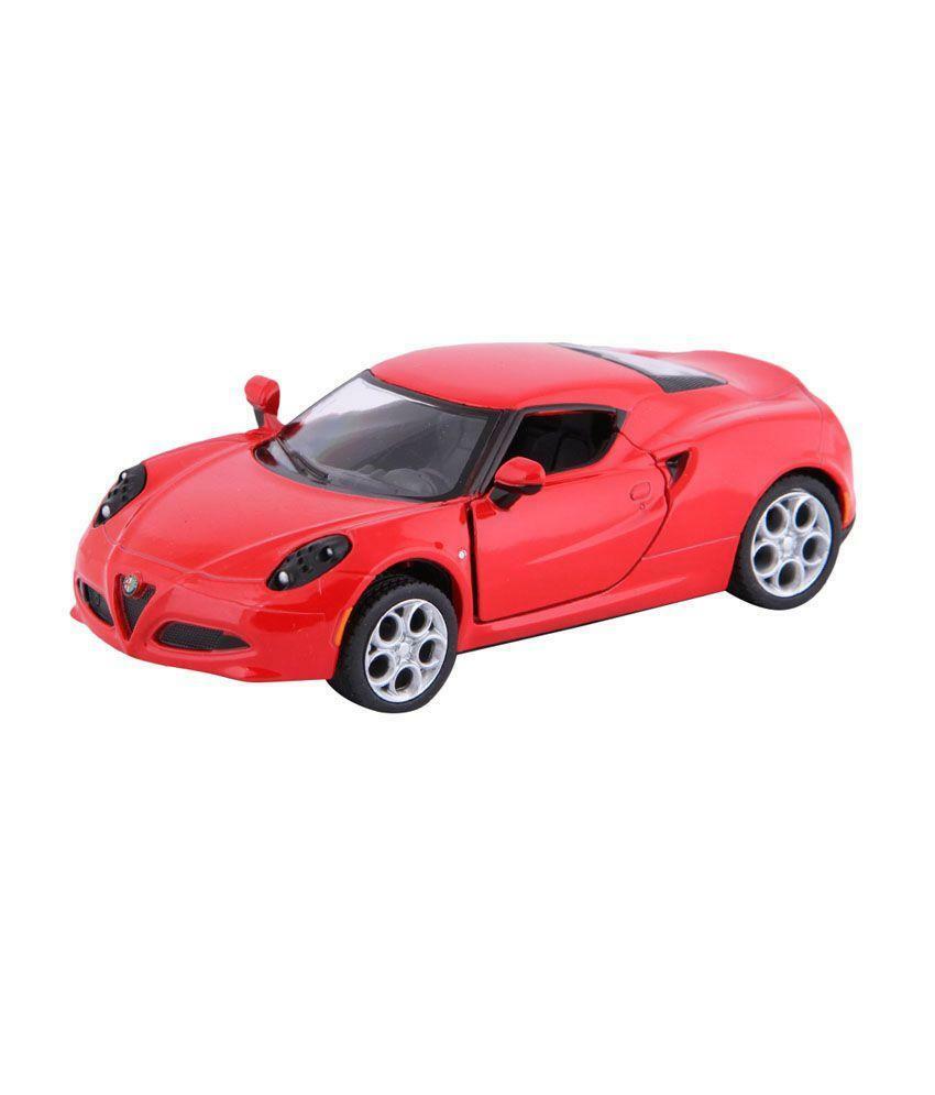 2013 Alfa Romeo 4C Red 5″ Diecast Model Pullback – Kinsmart – KT5366RD