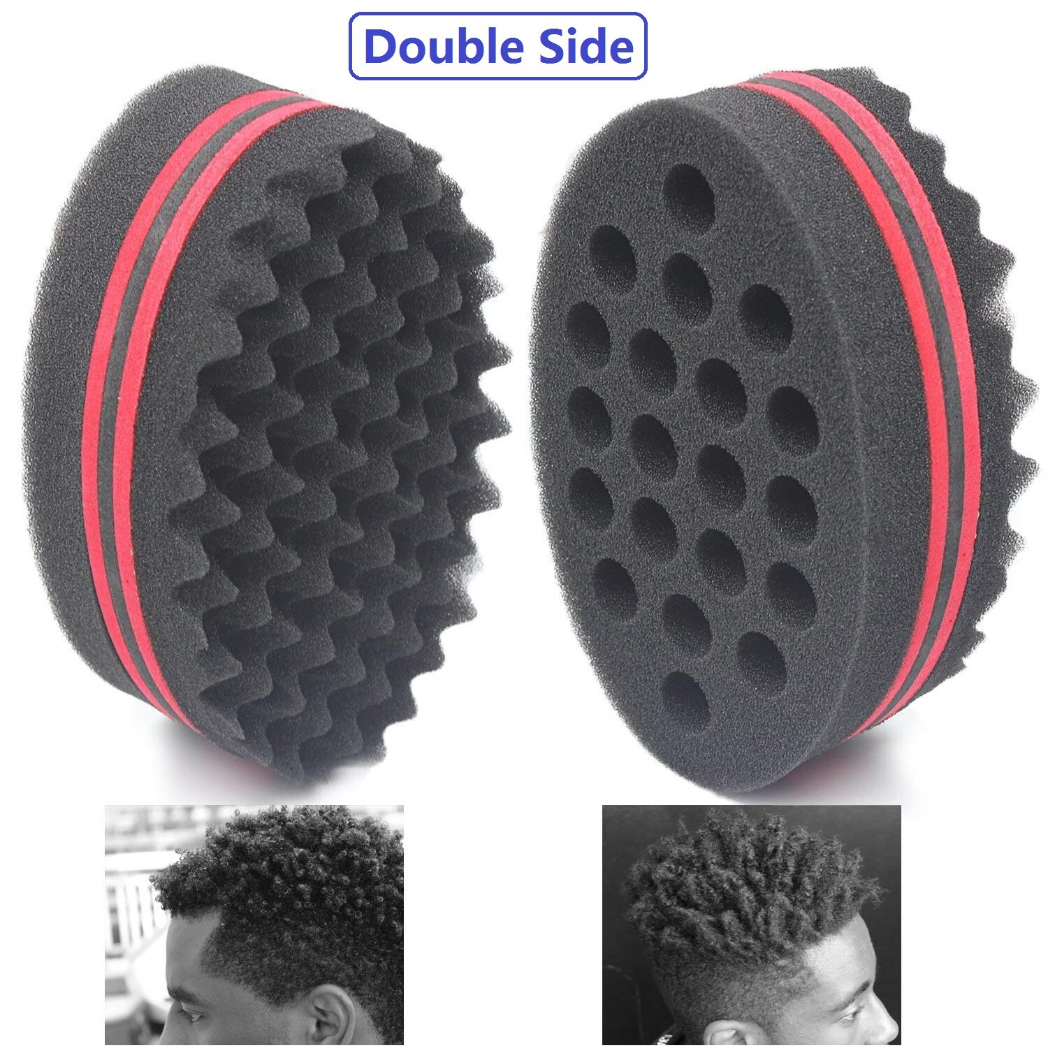 Hair Sponge Magic Barber Twist Curl Brush Sponge Dreads Locking Afro Coil Comb