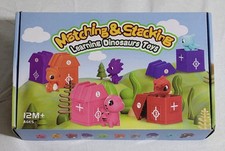 Matching & Stacking Learning Dinosaurs Toys Educational For Ages 12 Months + New