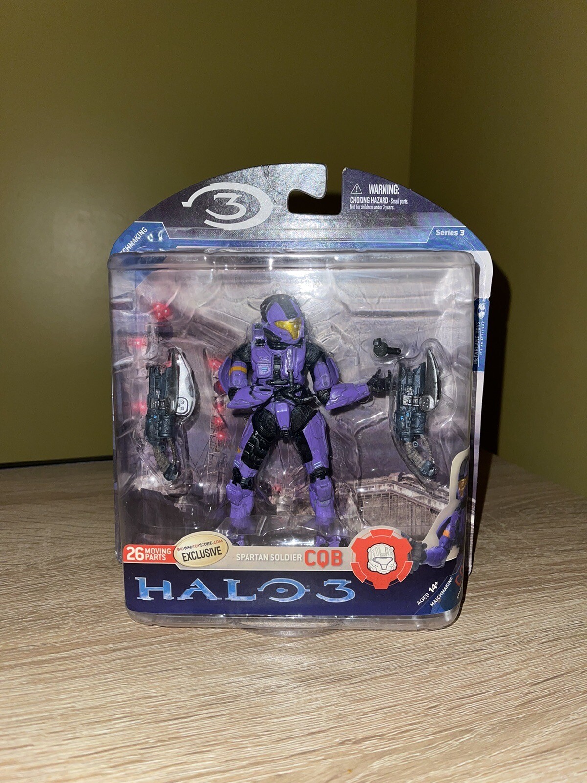 Halo 3 Series 3 Purple Spartan Soldier CQB BBTS Exclusive *Brand New*