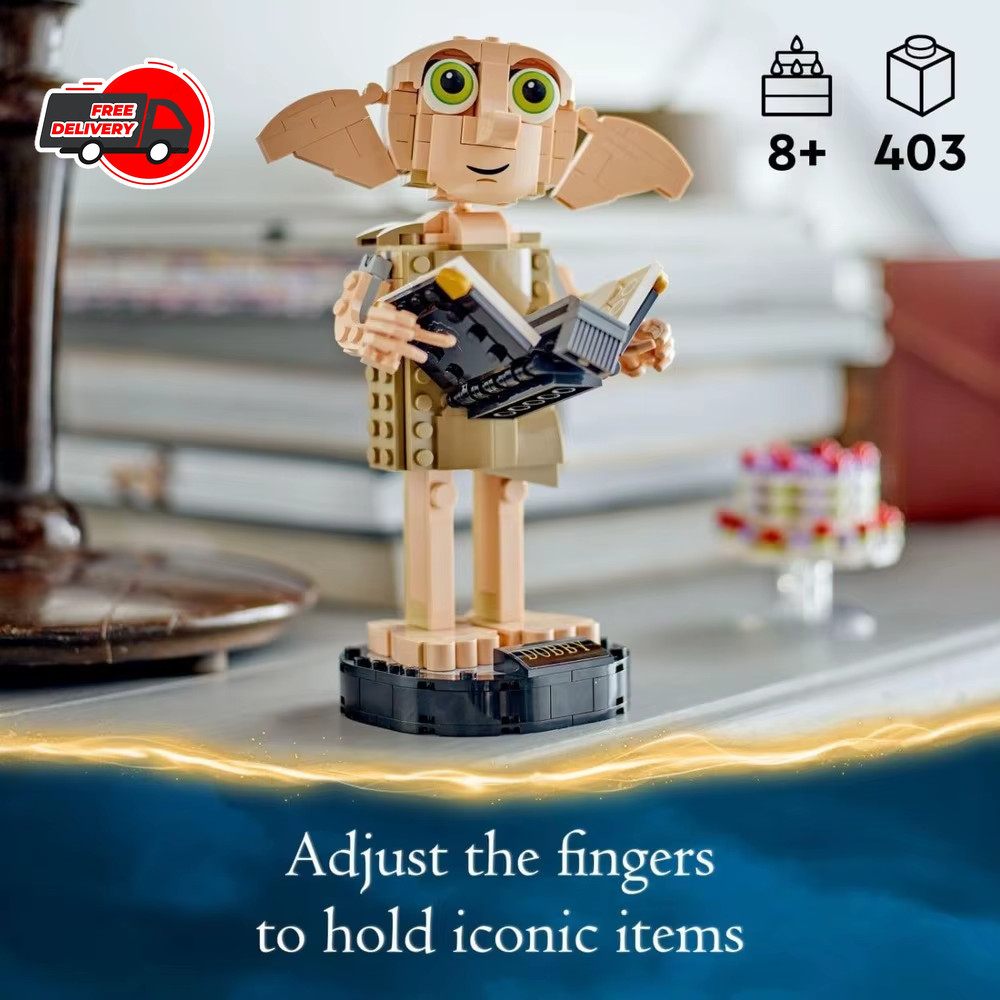 76421 Dobby House Building Blocks DIY Assembly Bricks Children Christmas Gift