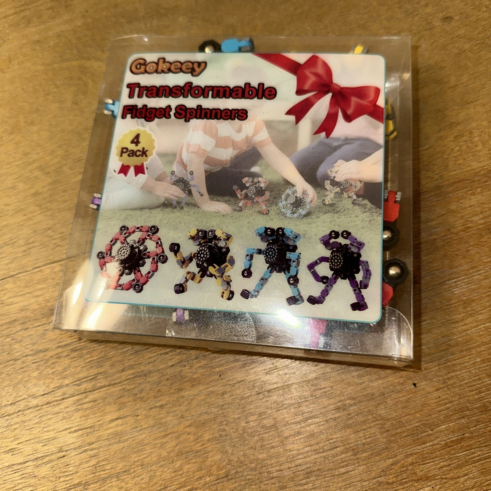 Transformable Fidget Spinners 4 Pcs for Kids and Adults Stress Relief Sensory…