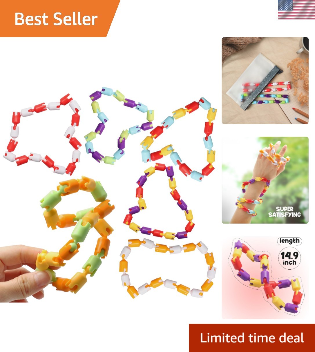 Durable 6-Count Fidget Toy Bundle for Kids & Adults – Stress Relief & Focus