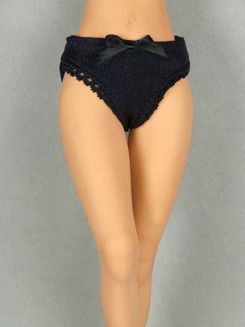 1/6 TBLeague, Phicen, Hot Toys, Kumik, NT – Female Black Bottom Lace Panty + Bow