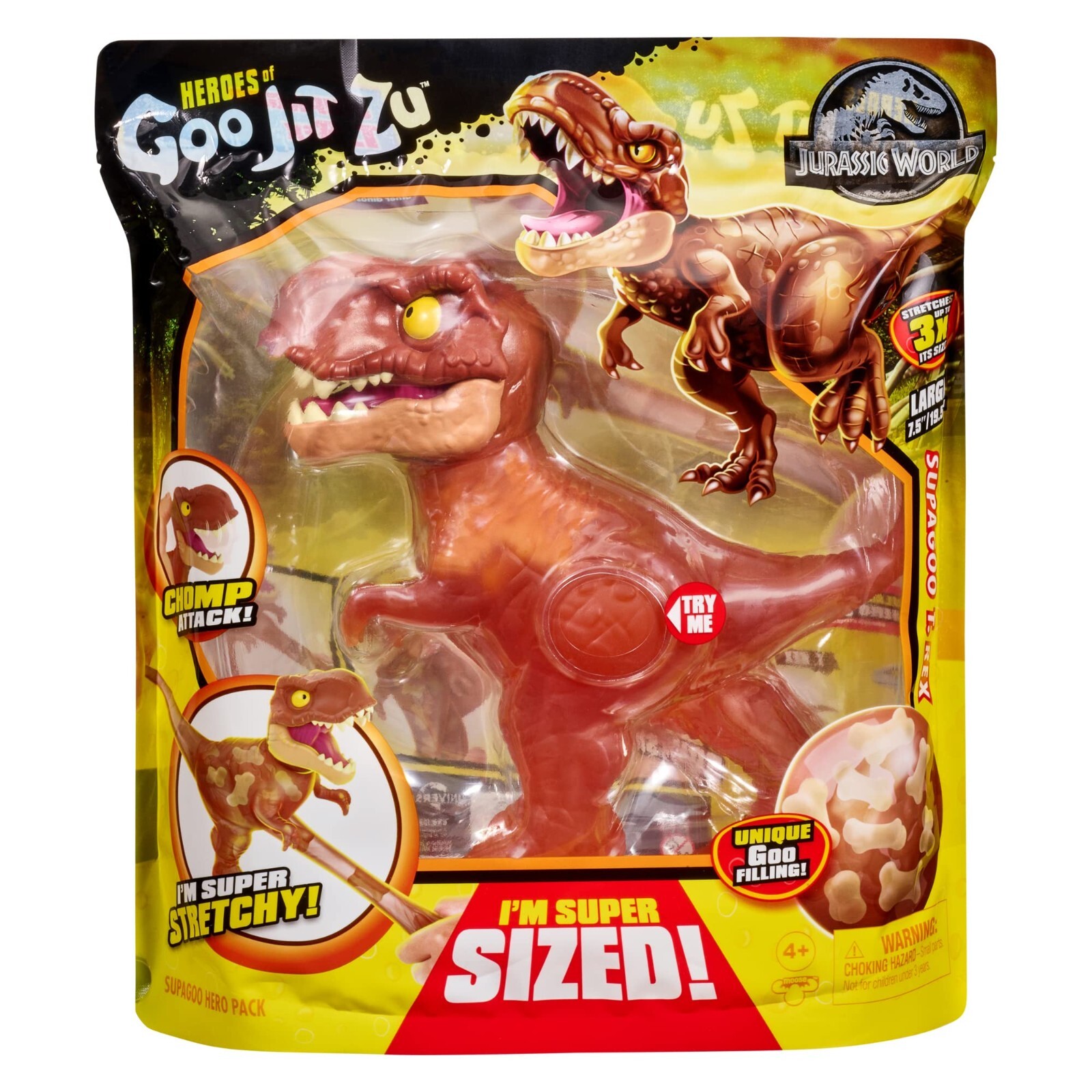 Jurassic World, Large SupaGoo T. Rex 7.5″ Stretchy Squishy Dinosaur Figure