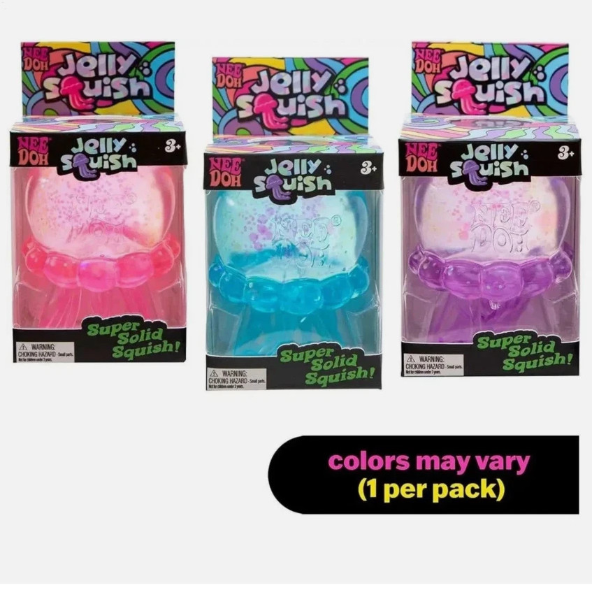 Nee Doh Jellyfish Jelly Squish Stress Toy Fidget Squeeze NeeDoh TrendingSpecial！