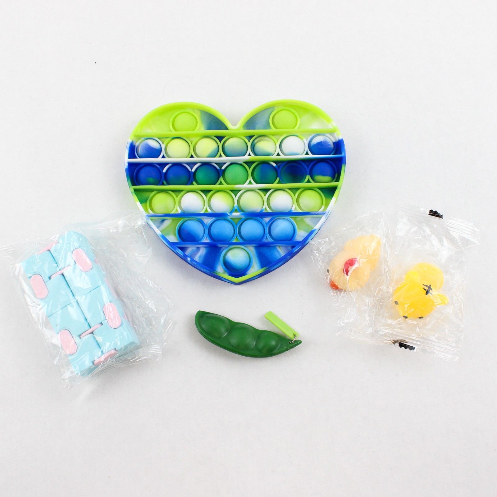 Lot of 5 Assorted Fidget Toys Sensory Stress Relief Classroom New