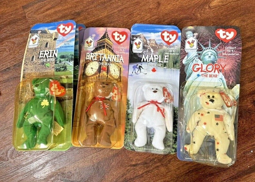 1999 Vintage TY International Beanies McDonalds Happy Meal Toy [You Choose] NIP