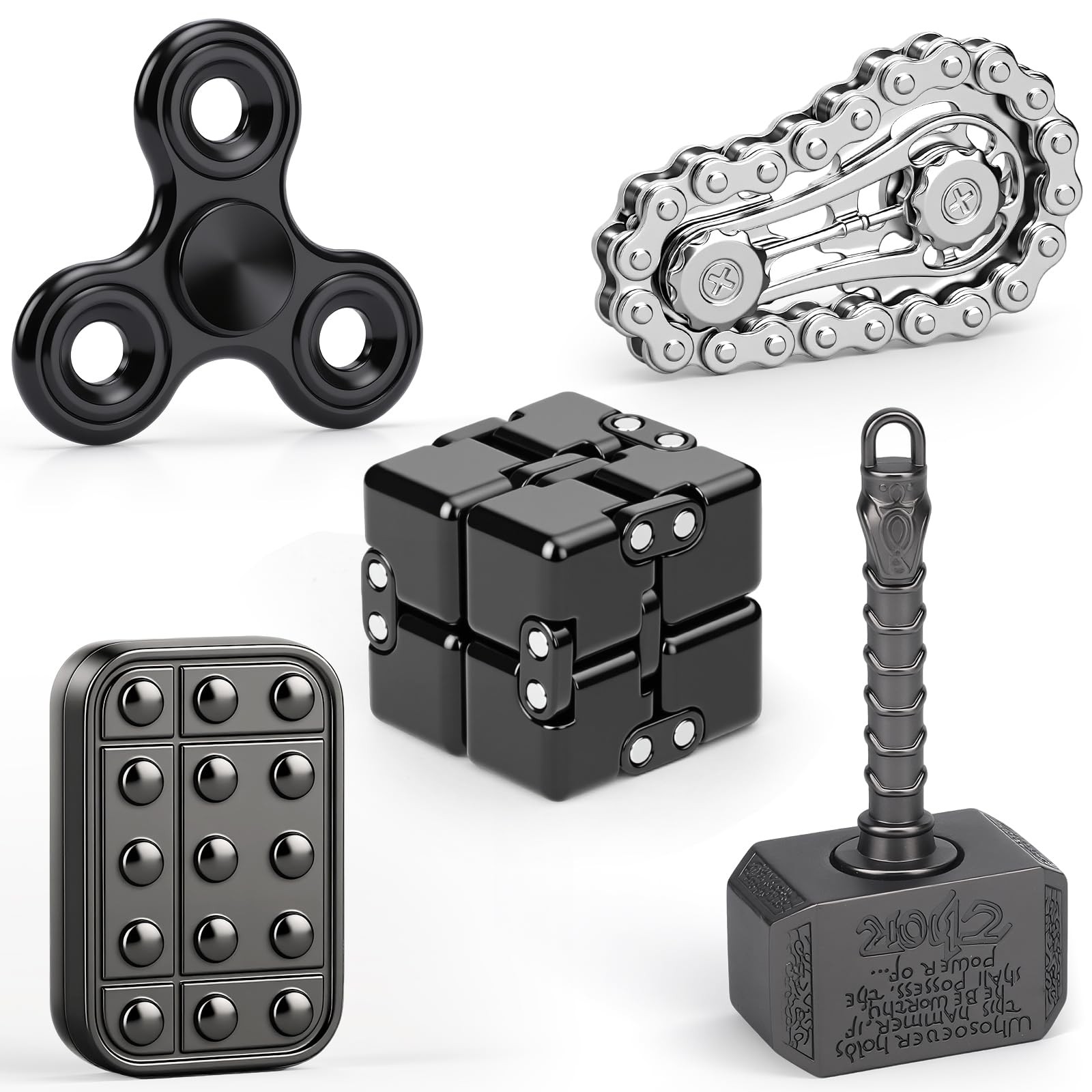 5PCS Fidget Toys Set for Kids Adults, Easter Basket Stuffers for Teen with Fi…