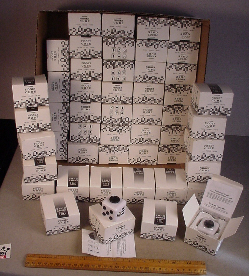 Auction  :  Fidget Cube 50 Figet Cubes  Toys NEW MIB Stress Anxiety ADHD toy