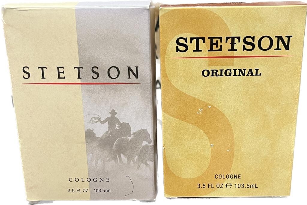 1 Pc Stetson Original Cologne SPLASH 3.5oz SLIGHTLY IMP BOXES/FADED READ DESCRIP