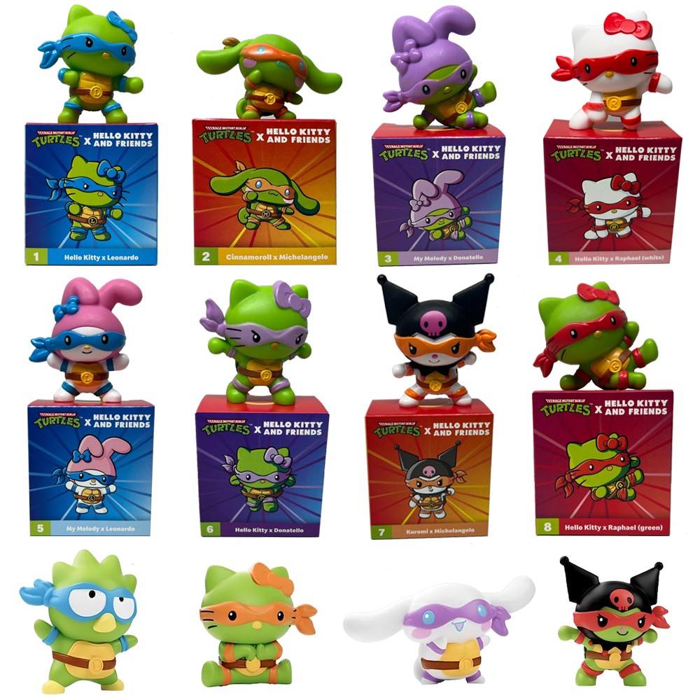 2025 NEW Teenage Mutant Ninja Turtles Hello Kitty Sanrio Happy Meal Toys 1-12