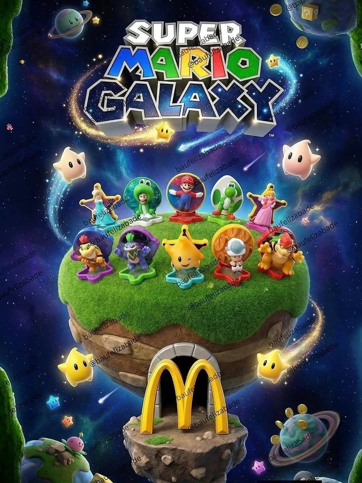 2026 McDonald’s Super Mario Galaxy Happy Meal Toys Complete Set or Single
