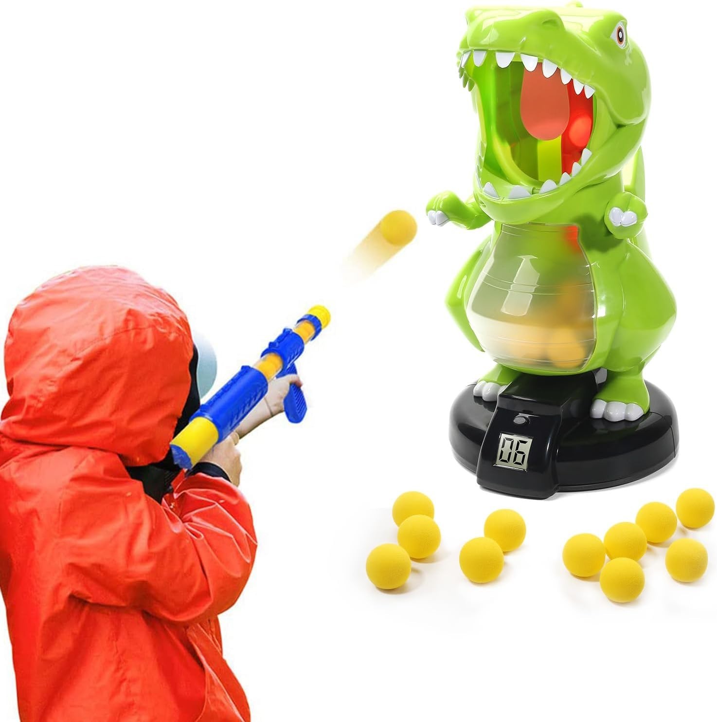 Dinosaur Shooting Toys for Boys 5 6 7 8 9 Years Old, Electronic Kids Target Game