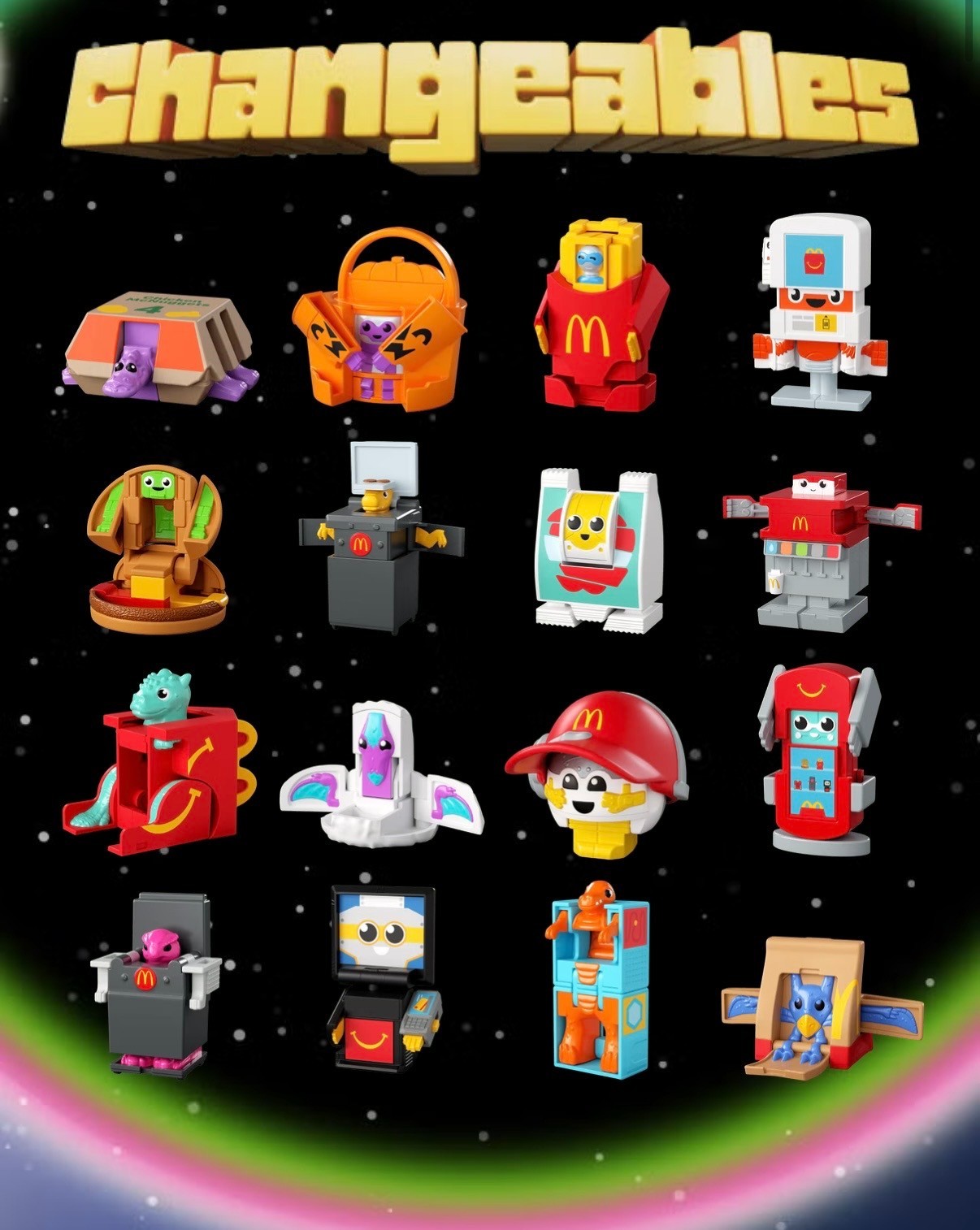 2026 Mcdonalds Changeables Happy Meal Toy  Brand New 1-16 Single Or Set With Box