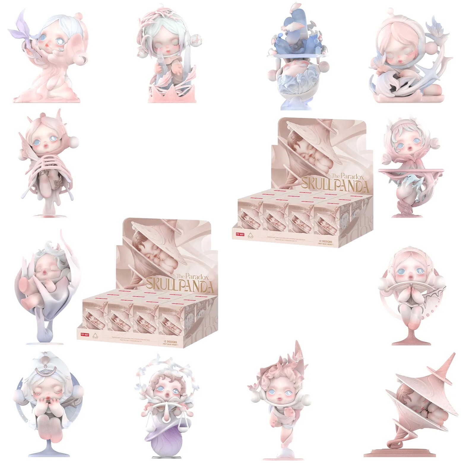 POP MART Skullpanda The Paradox Series Confirmed Figure Toy Sealed Bag -Open Box