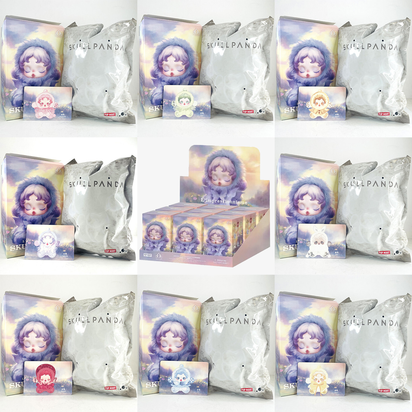 100% Authentic POP MART Skullpanda L’impressionnisme Series Confirmed Plush Doll