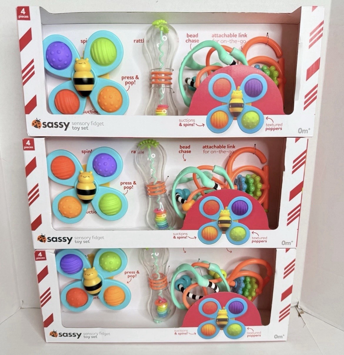 3 Sassy Sensory Fidget Toy Sets