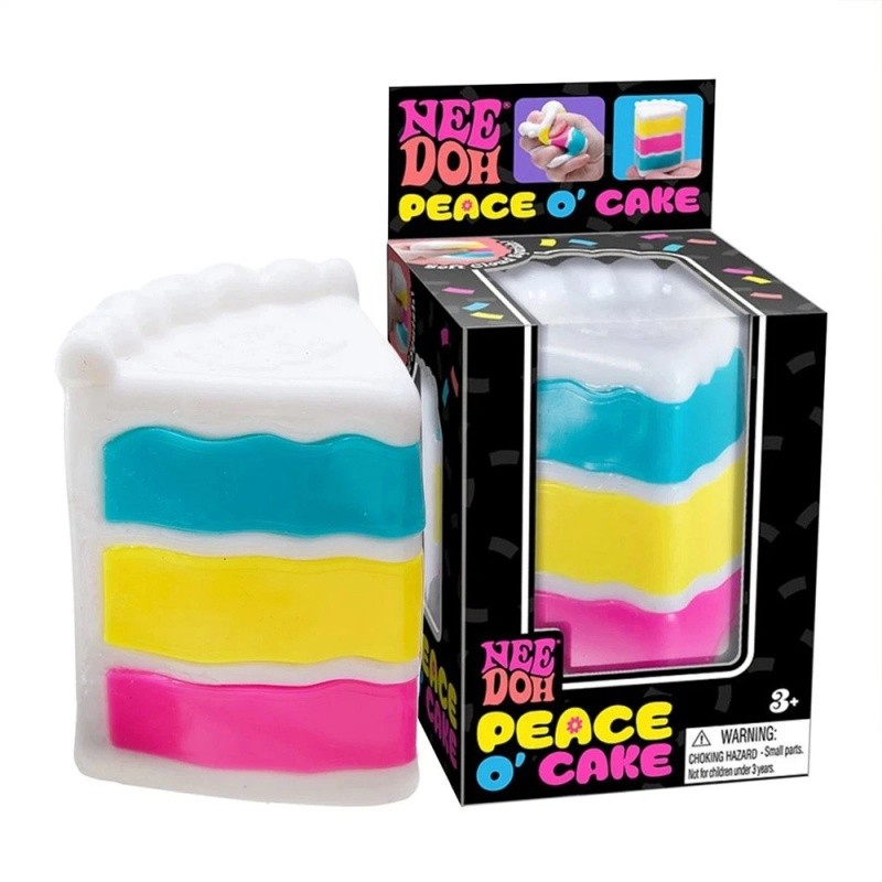 NeeDoh Peace O’ Cake Nice Cube Ball Sensory Toys Ornament Stress Relief Toy Gift