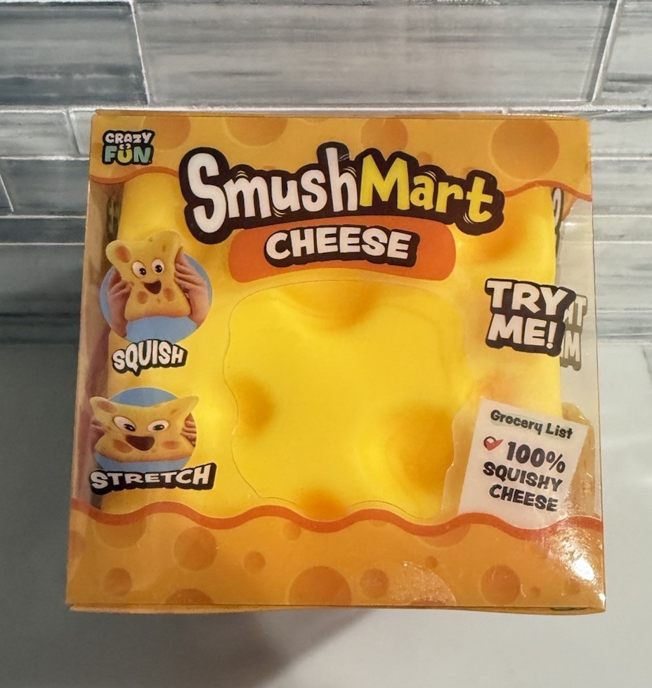 Viral Rare Squishy Cheese 5in Cheese Cube from 5 Below *Fast Shipping*