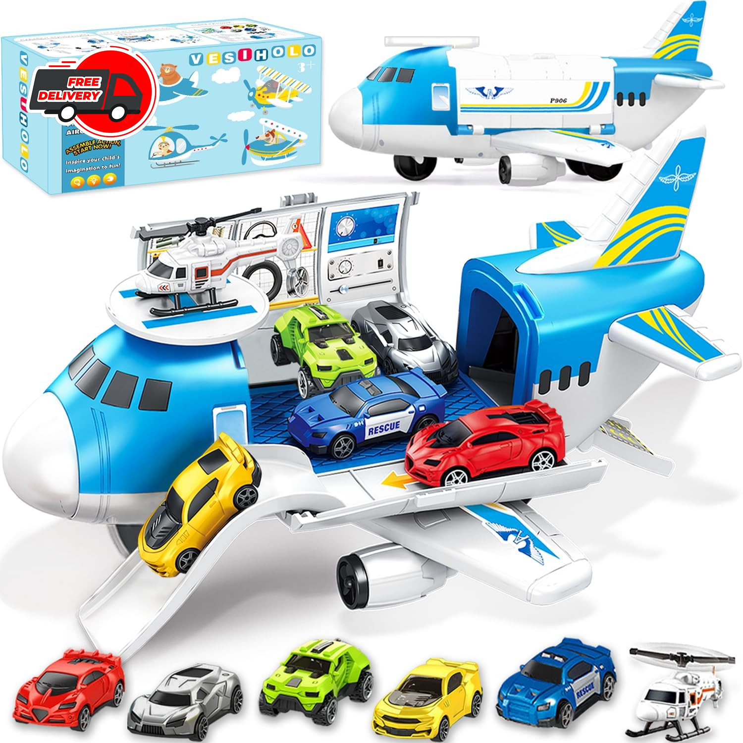 Airplane Toy, Airplane Toys for 3 Years Old, Airplane for Toddlers,Toy Airpla