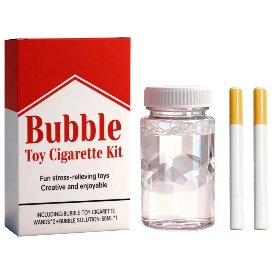 Bubble Toy Cigarette, Stress Relief Toy Fake Bubbles Smoke Cigarettes